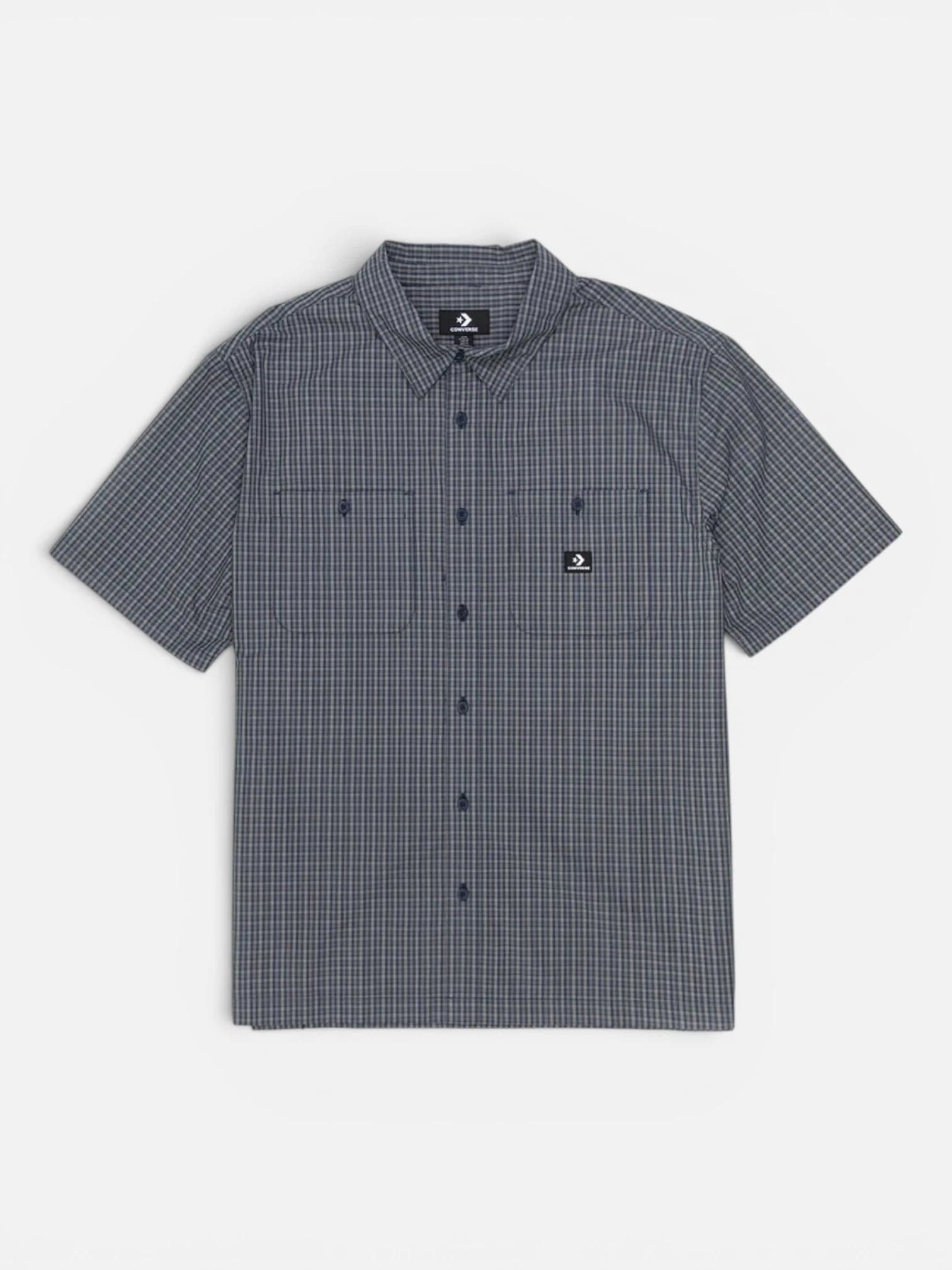 Camisa Converse Plaid Short Sleeve Shark
