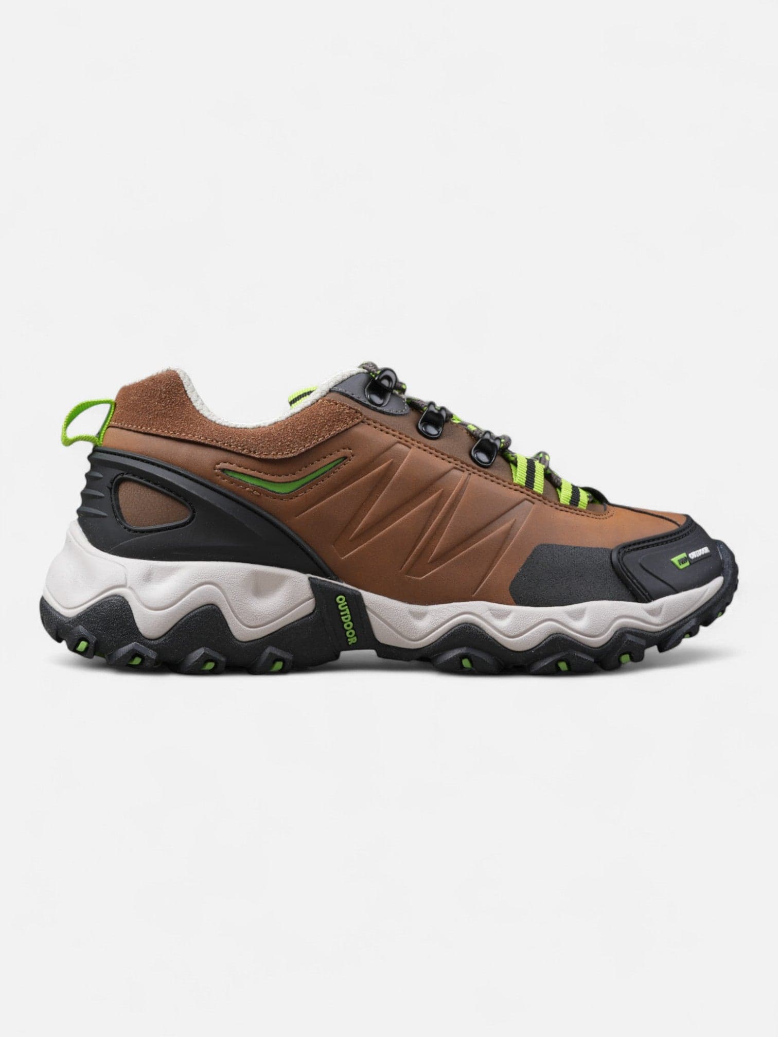 Zapatillas Alpine Skate Mujer Trekking Senderismo Peak Marron Verde
