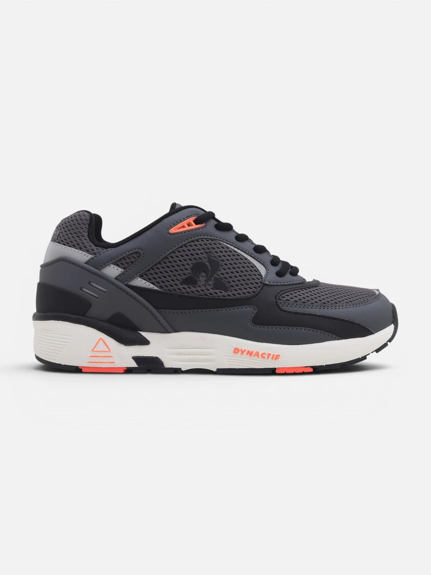 Zapatillas Le Coq Sportif R1100 Gris Oscuro Naranja