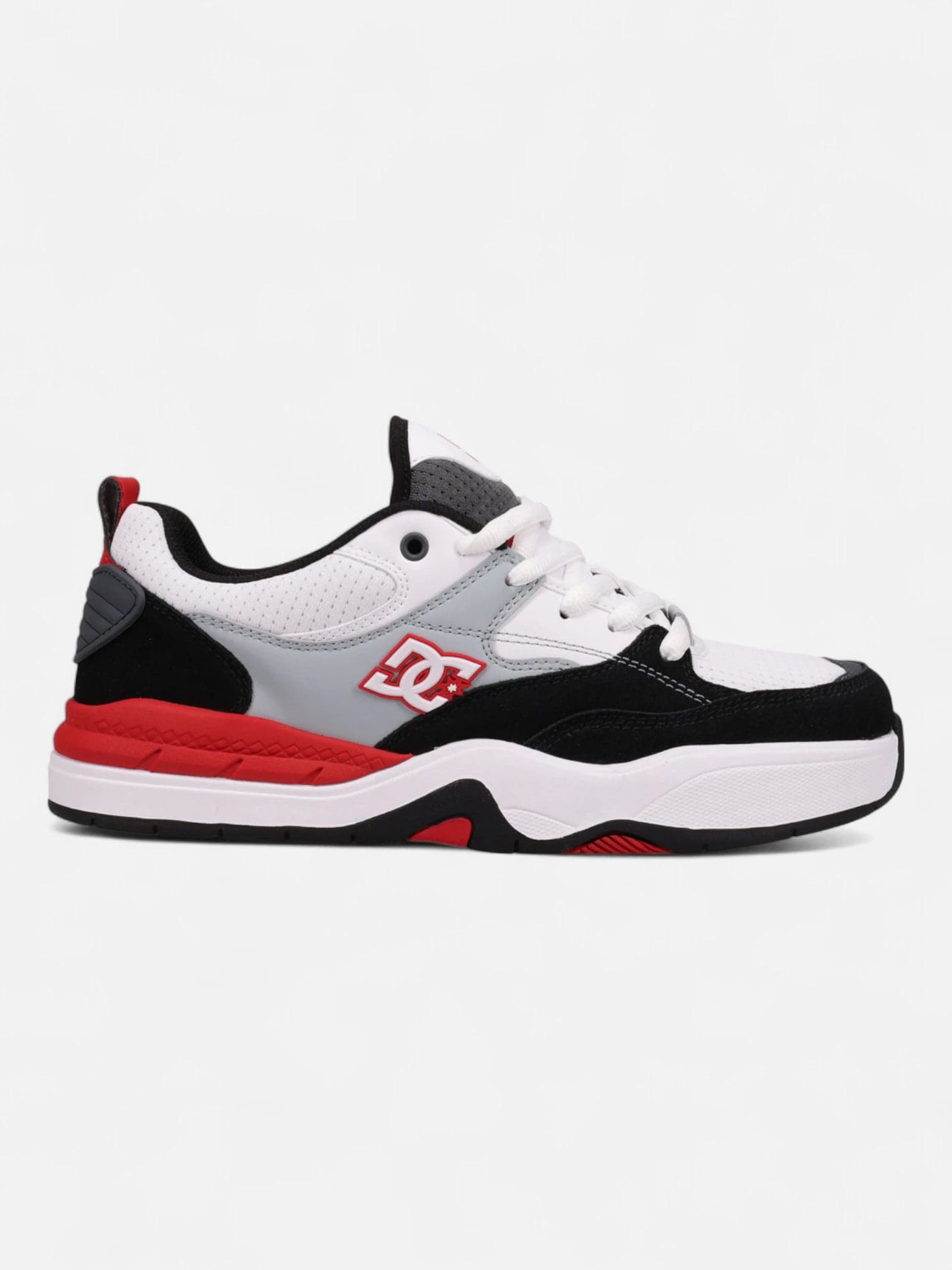 Zapatillas DC Ascend Blanco Negro Rojo